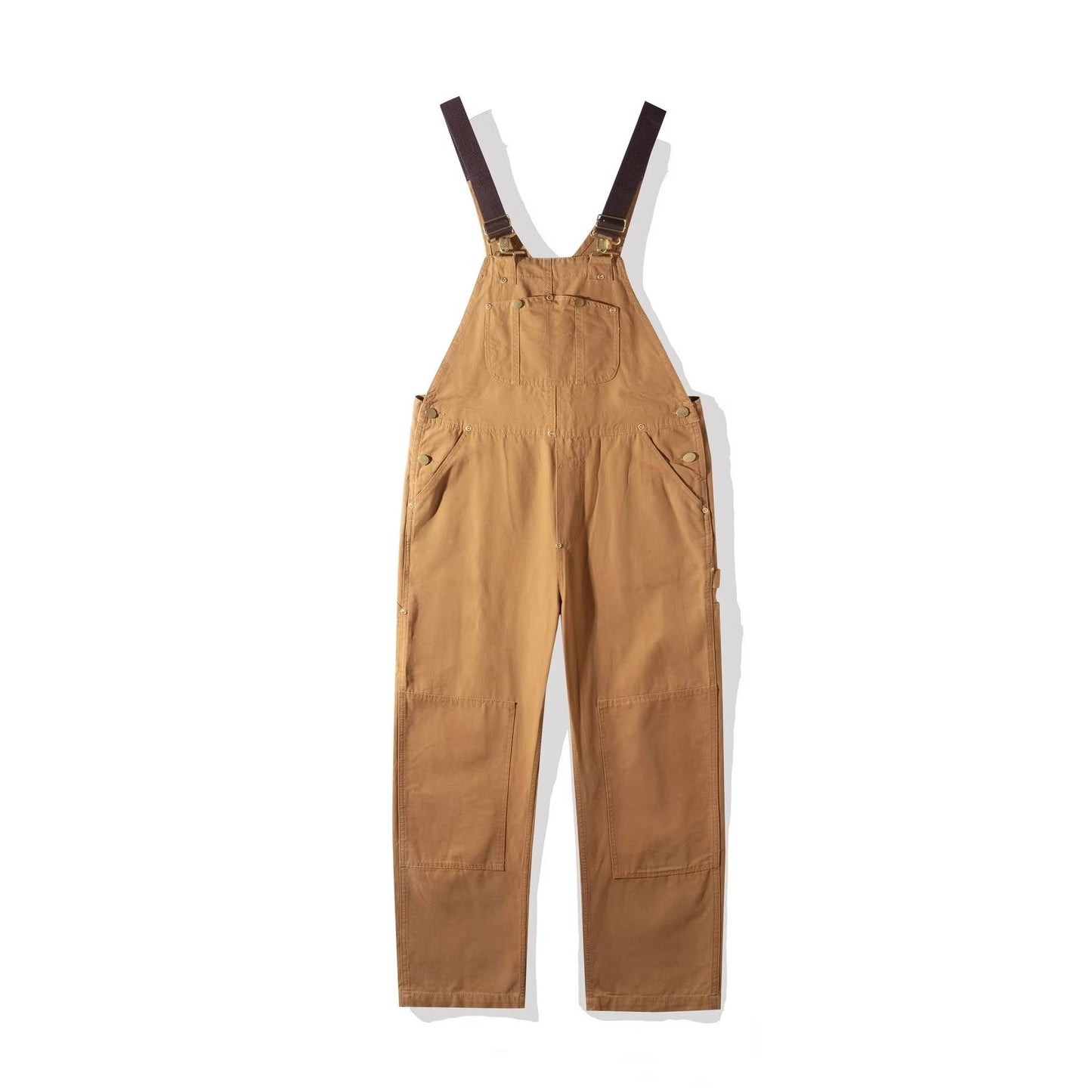 Women's Canvas Bib Overalls Duck Workwear Dungarees with Pockets Caliboot