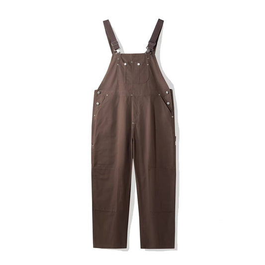 Women's Canvas Bib Overalls Duck Workwear Dungarees with Pockets Caliboot