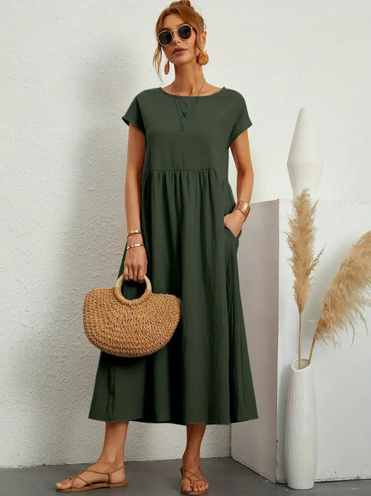 Énora – Robe Décontractée pour Femmes – Pochettes & Style