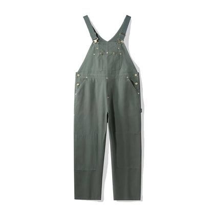 Women's Canvas Bib Overalls Duck Workwear Dungarees with Pockets Caliboot