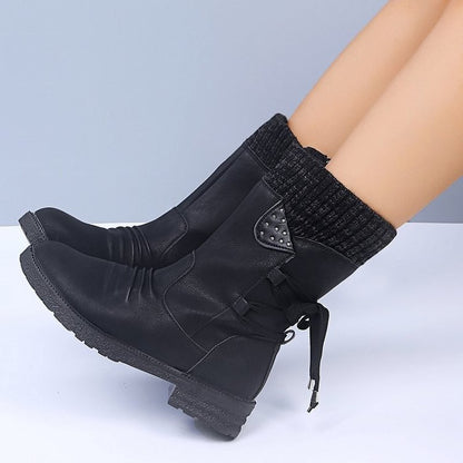 Bottes style cowgirl en suédine