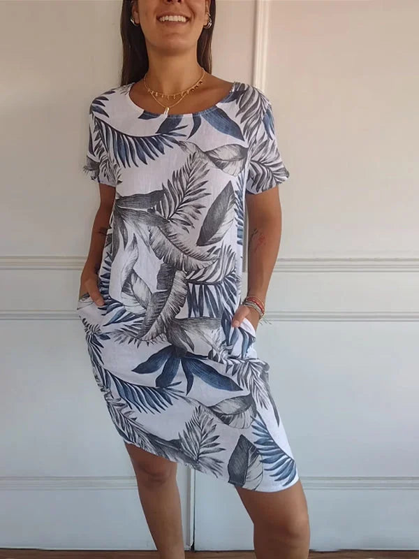 Franka- Robe Imprimée pour Femmes – Légère & Confortable