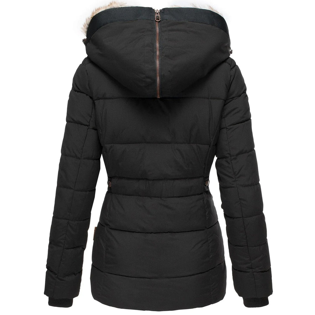 Gabrielle | Women’s Winter Puffer Jacket with Fur Hood Caliboot