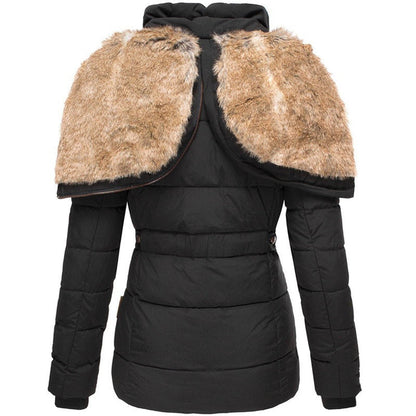 Gabrielle | Women’s Winter Puffer Jacket with Fur Hood Caliboot