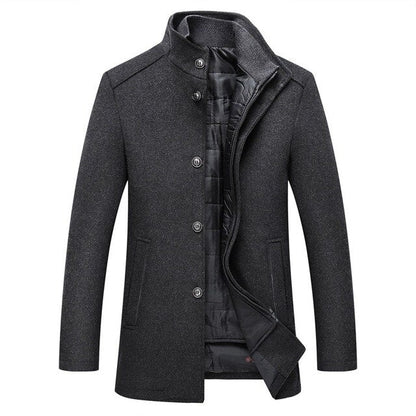 Jaxon | Stand Collar Button Up Winter Jacket Men Caliboot