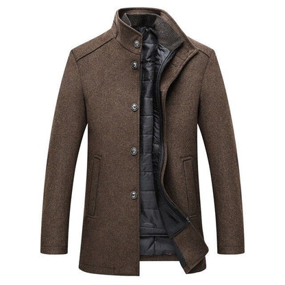 Jaxon | Stand Collar Button Up Winter Jacket Men Caliboot