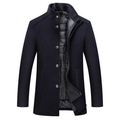 Jaxon | Stand Collar Button Up Winter Jacket Men Caliboot