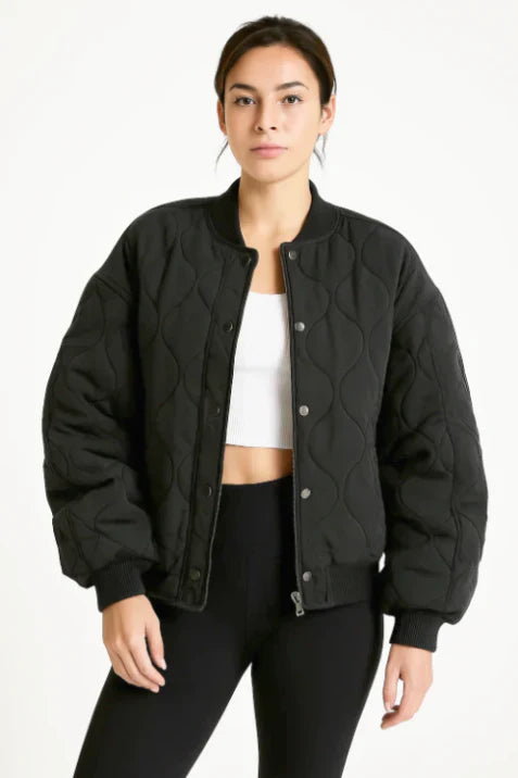 Samantha | Women’s Quilted Casual Winter Bomber Jacket Caliboot