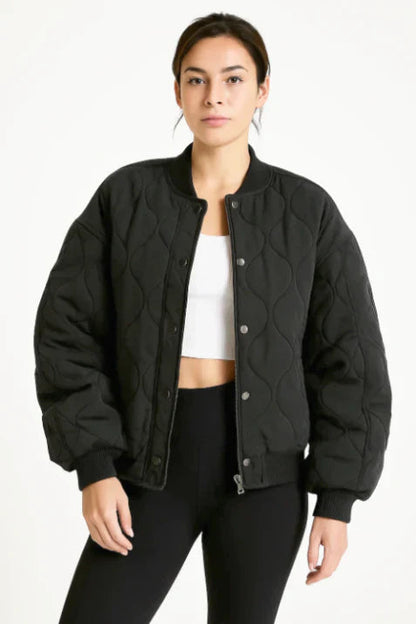 Samantha | Women’s Quilted Casual Winter Bomber Jacket Caliboot