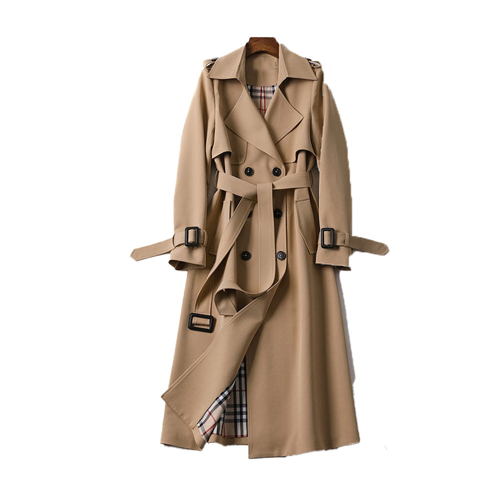 Victoria | Women’s Double-Breasted Belted Trench Coat Caliboot