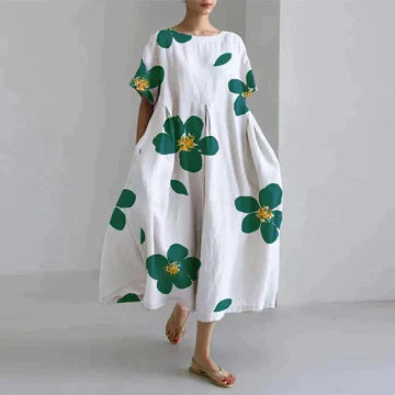 Florie – Robe à Imprimé Floral pour Femmes – Décontractée & Élégante