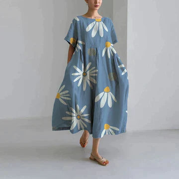Florie – Robe à Imprimé Floral pour Femmes – Décontractée & Élégante