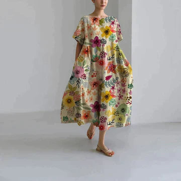 Florie – Robe à Imprimé Floral pour Femmes – Décontractée & Élégante