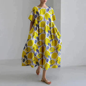 Florie – Robe à Imprimé Floral pour Femmes – Décontractée & Élégante