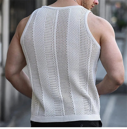 Solvie - Débardeur Rayé pour Hommes – Décontracté & Stylé