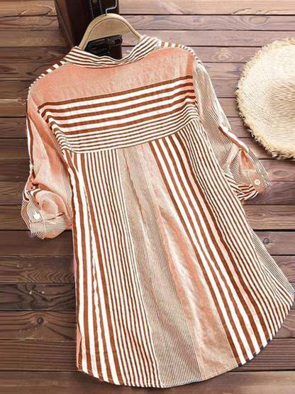 Anaïs – Blouse Rayée pour Femmes – Fraîche & Moderne
