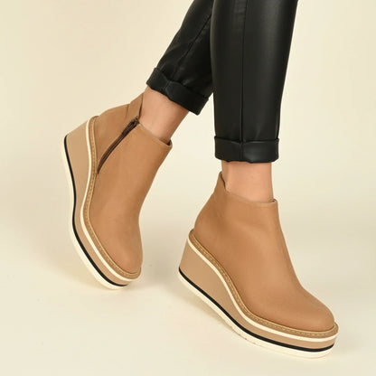 Platform Wedge Ankle Boots for Women – Stylish & Comfortable Design
